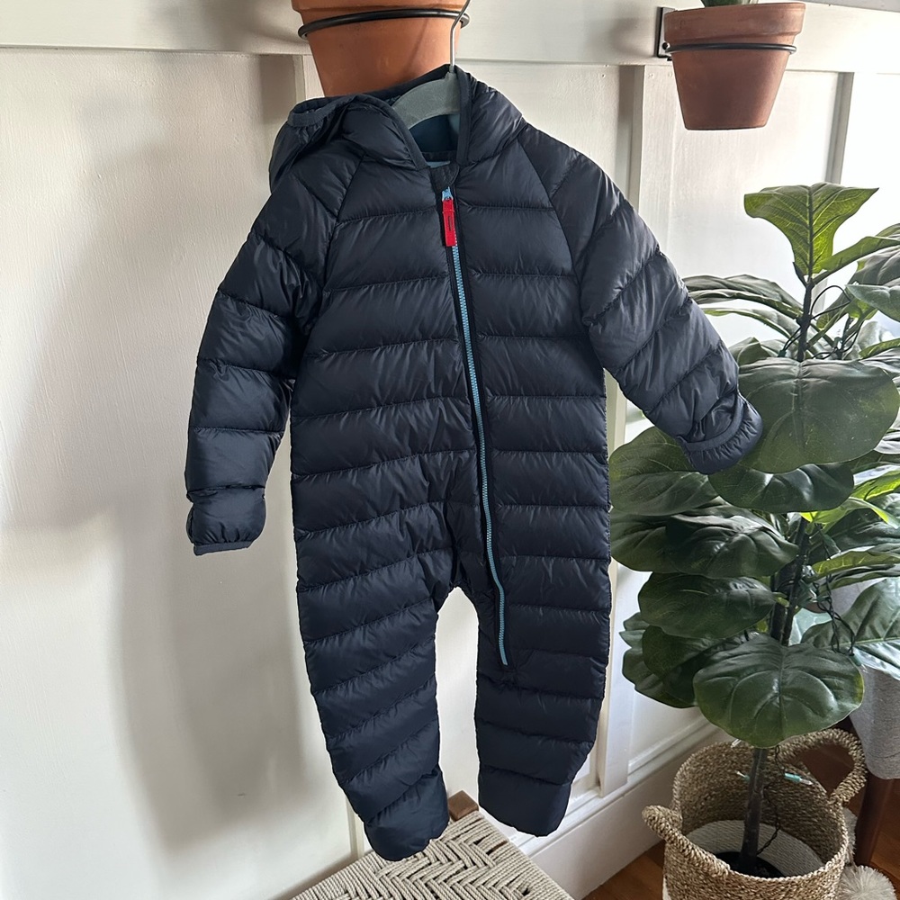 L.L. Bean Ultralight Down Snow Suit Navy 12-18mth